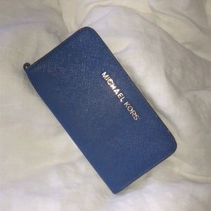 Michael Kors Blue Phone Wallet